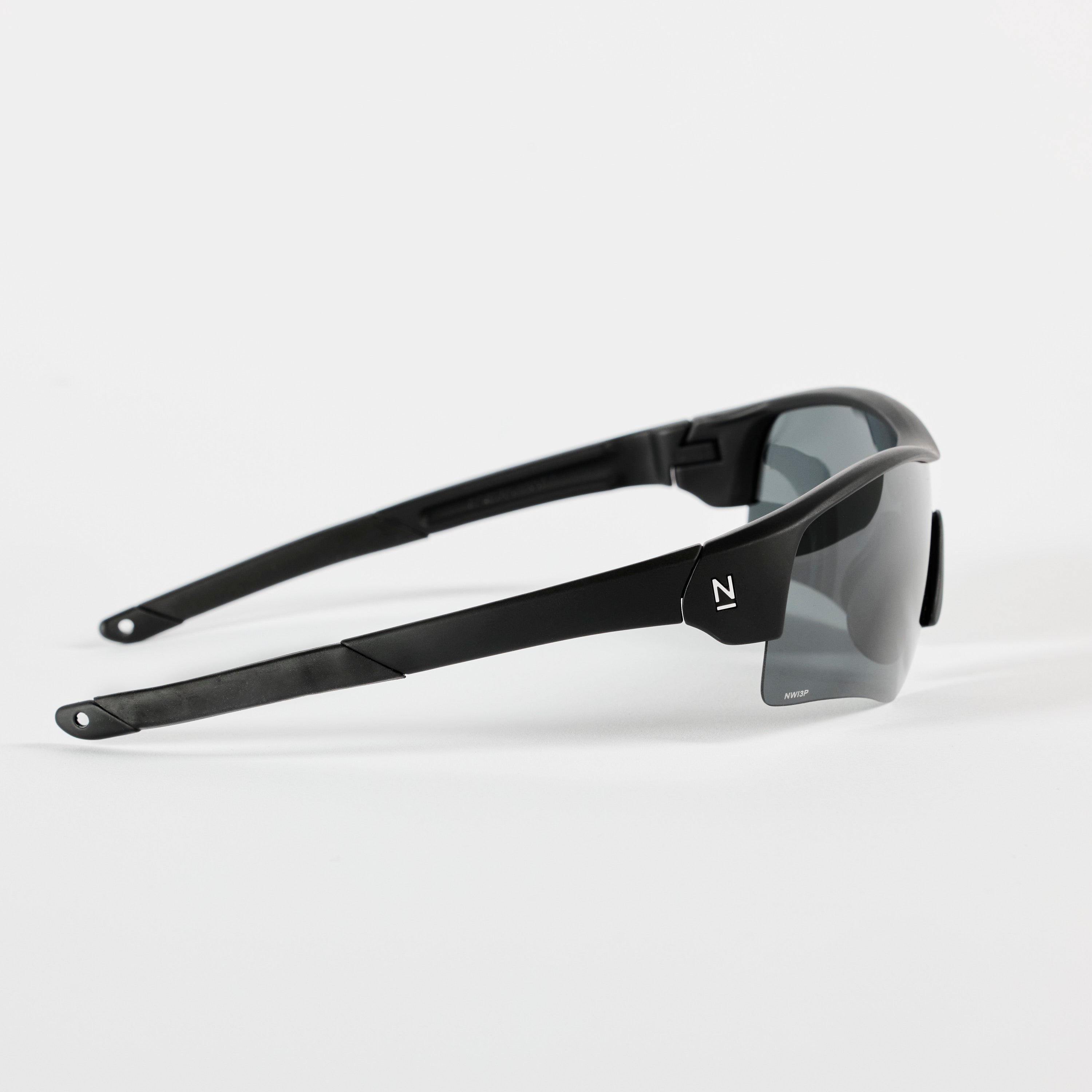 Rev Matte Black / Smoke Polarised Lens Safety Glasses