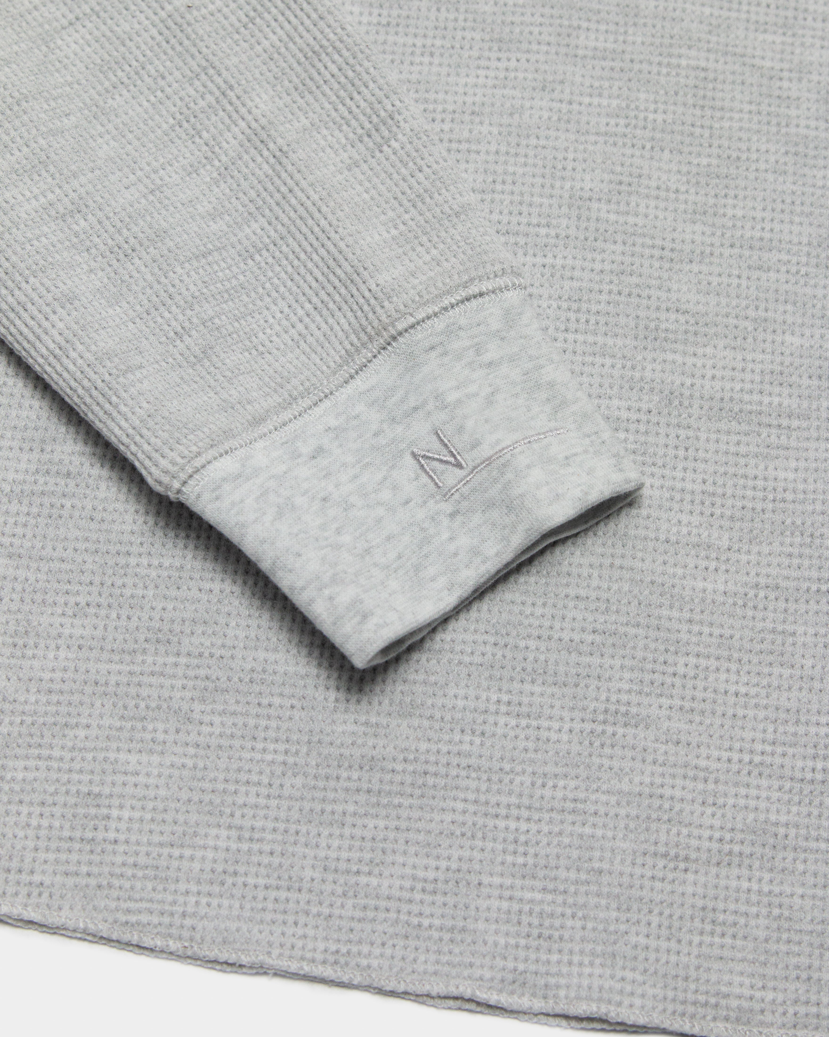 Waffle LS T-Shirt - Grey Marle