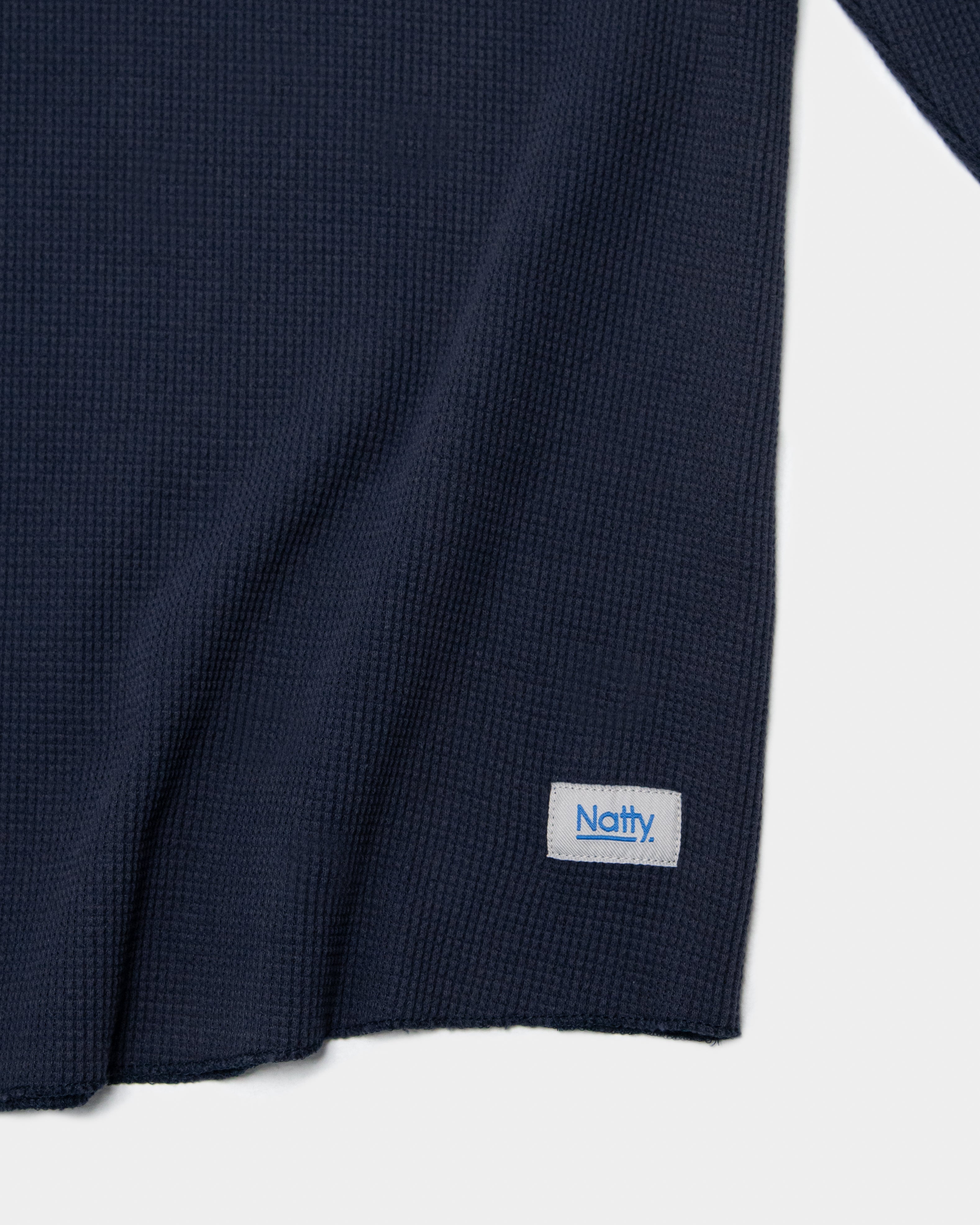 Waffle LS T-Shirt - Navy