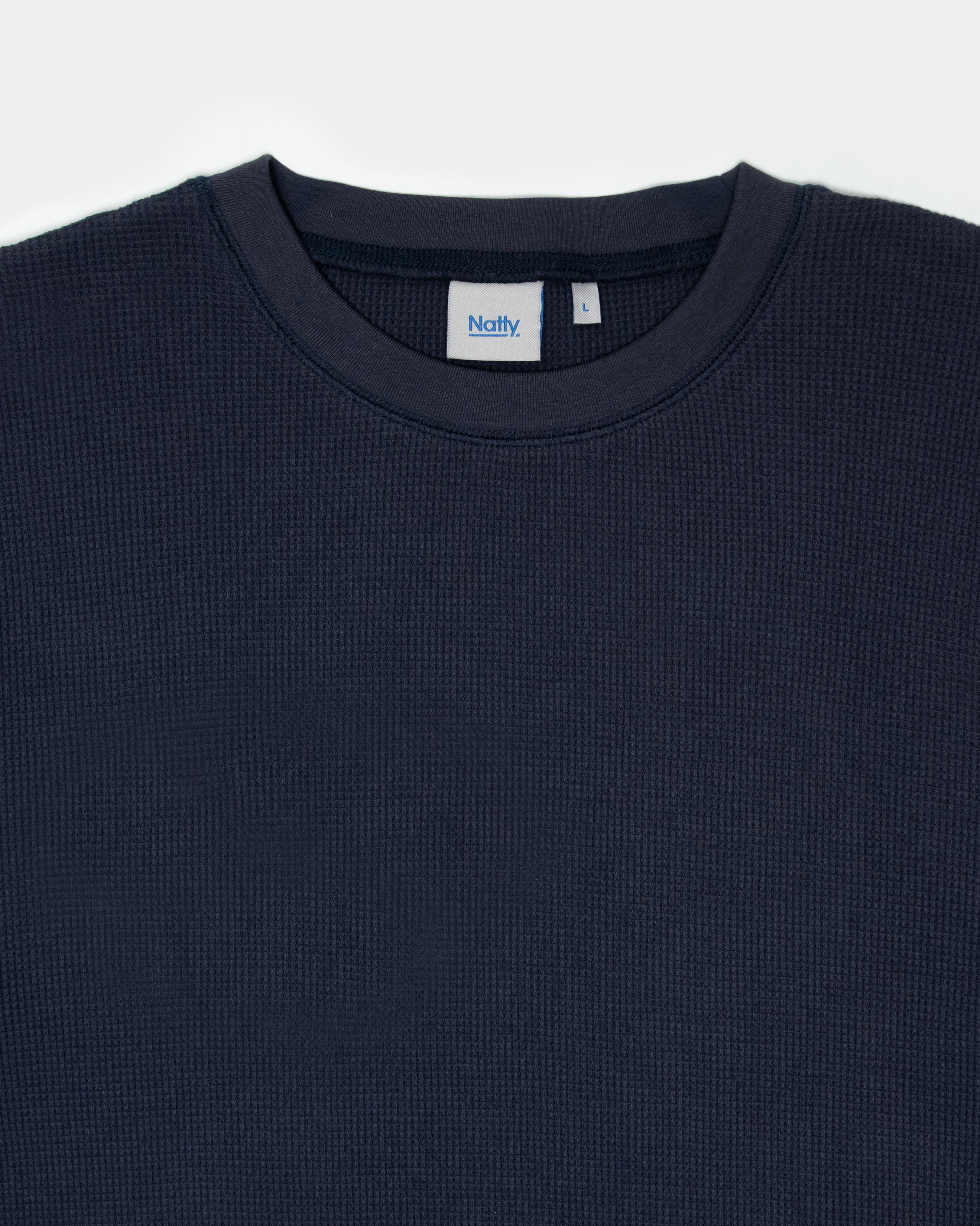 Waffle LS T-Shirt - Navy