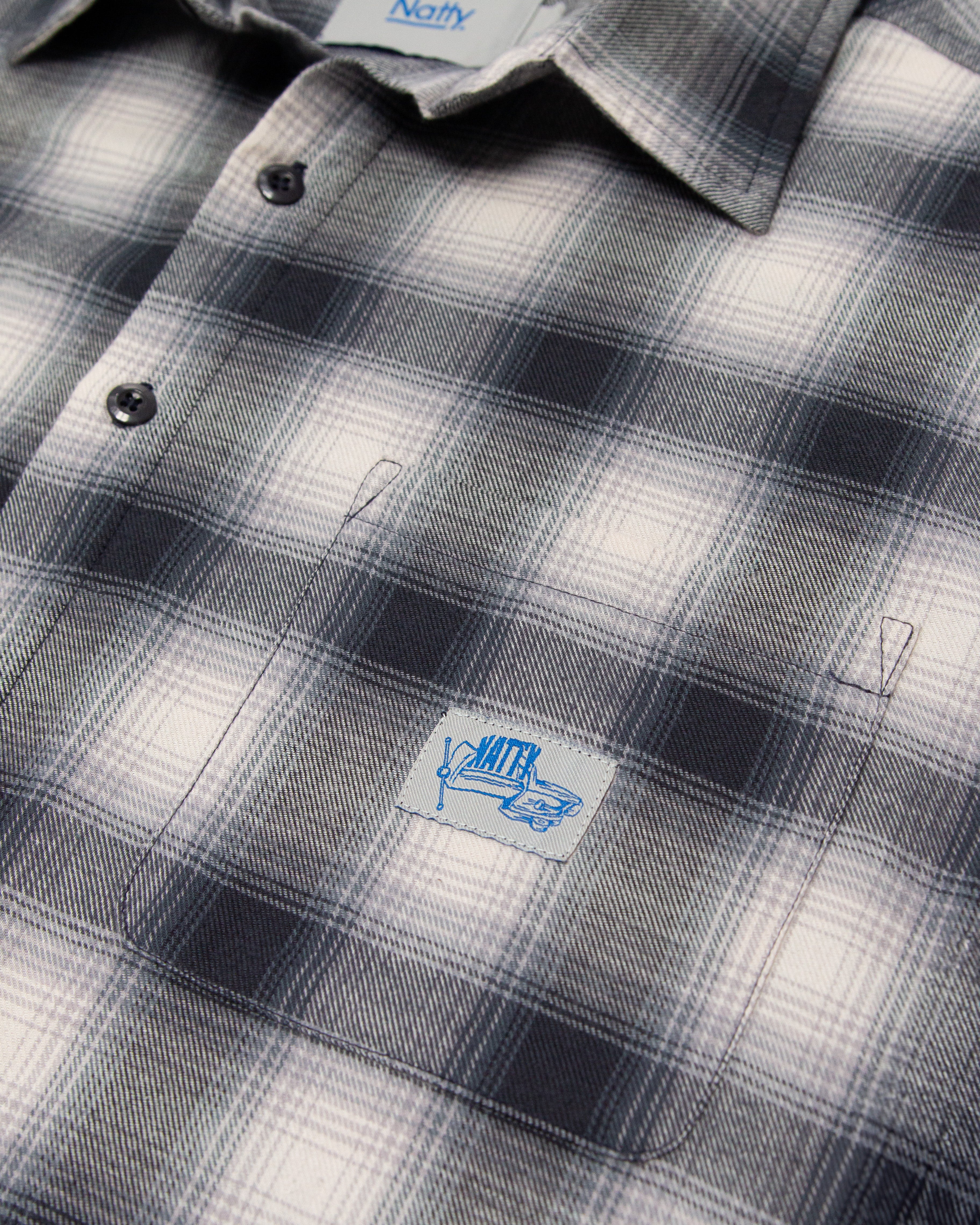 Yard LS Flannel Shirt - Dusty Blue