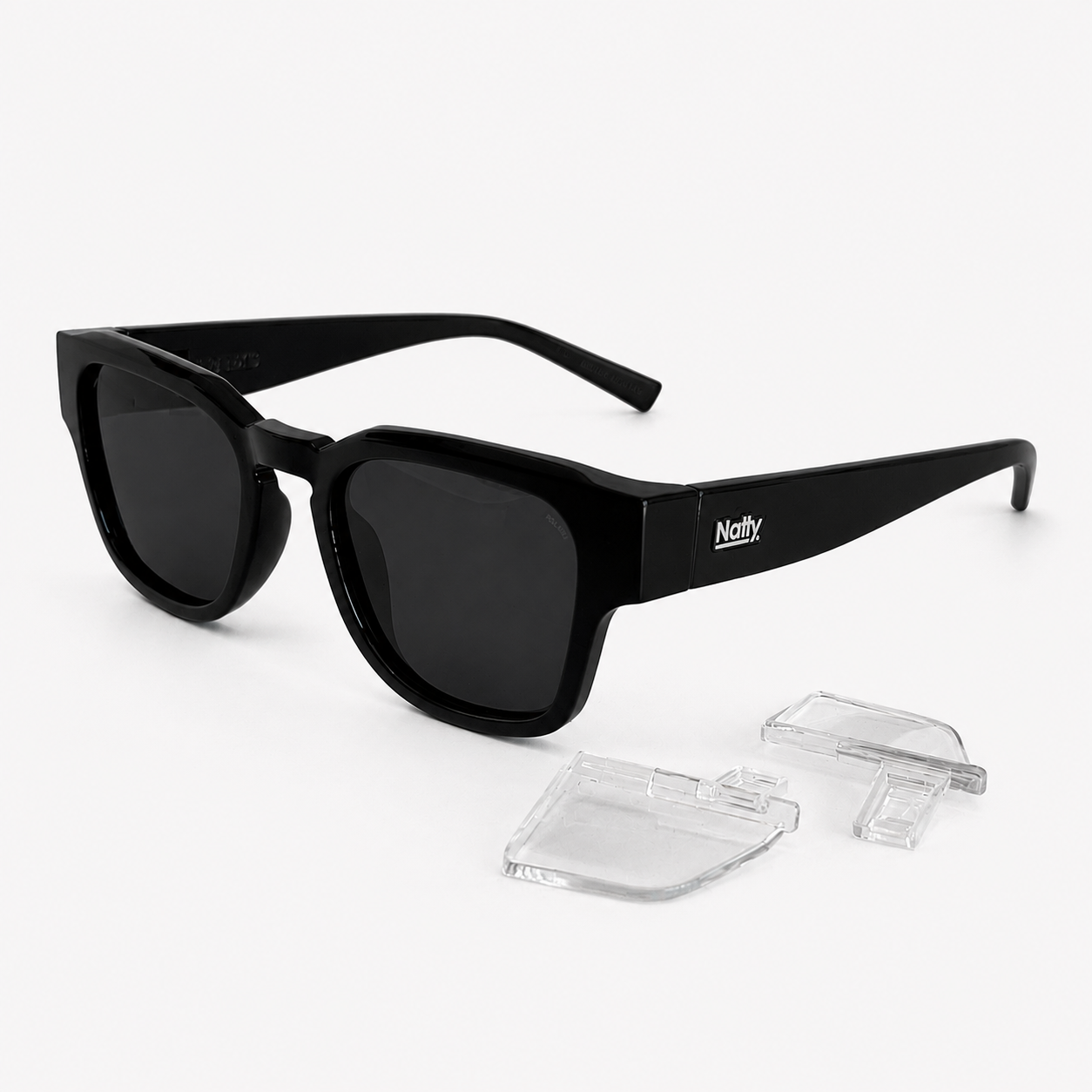 Franks Black Polarised Safety Glasses