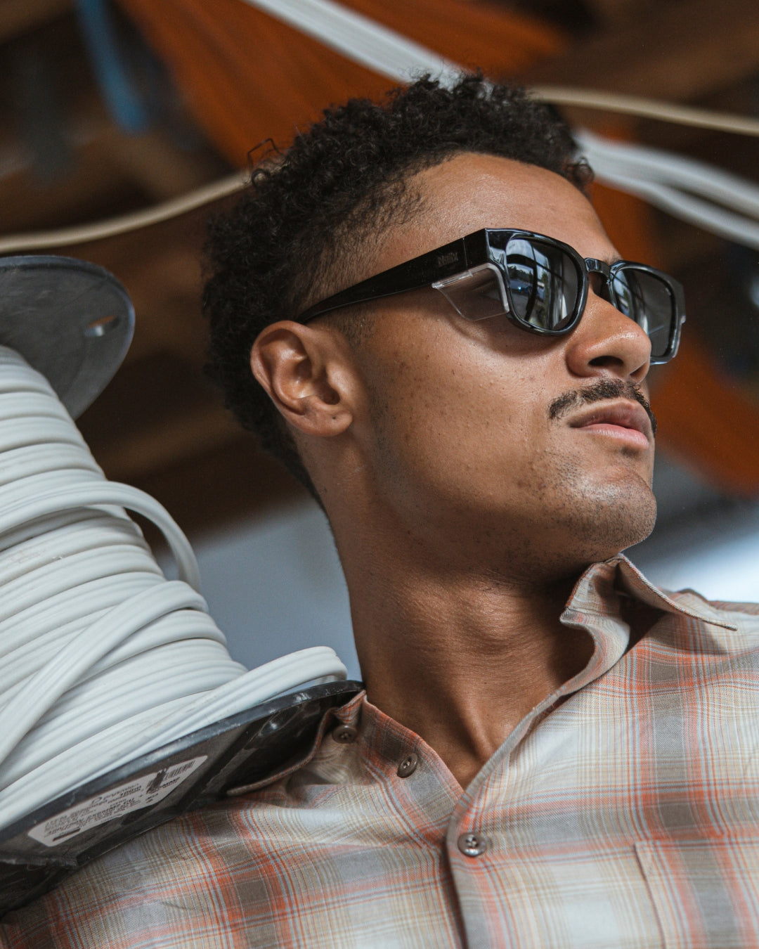 Franks Black Polarised Safety Glasses