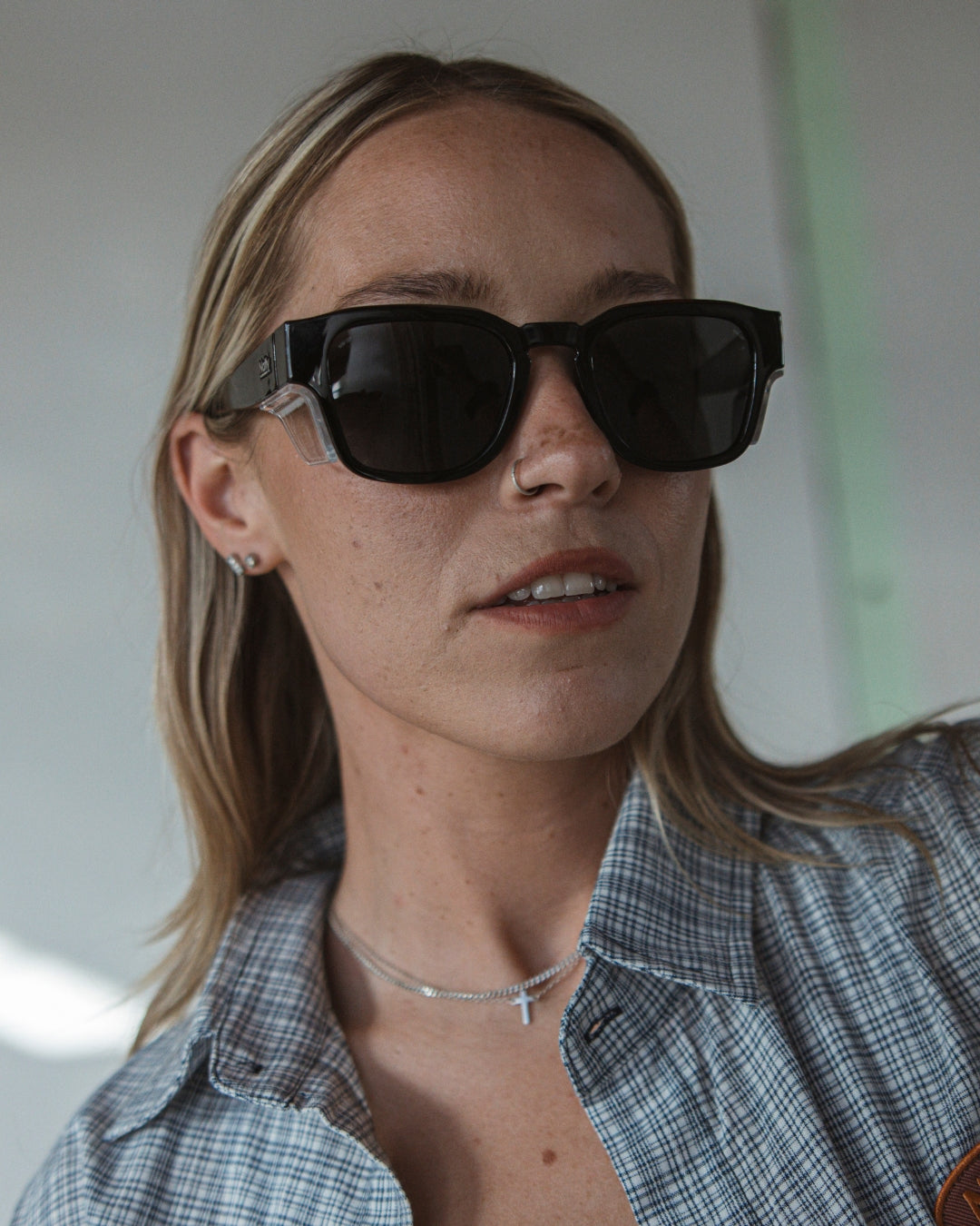 Franks Black Polarised Safety Glasses