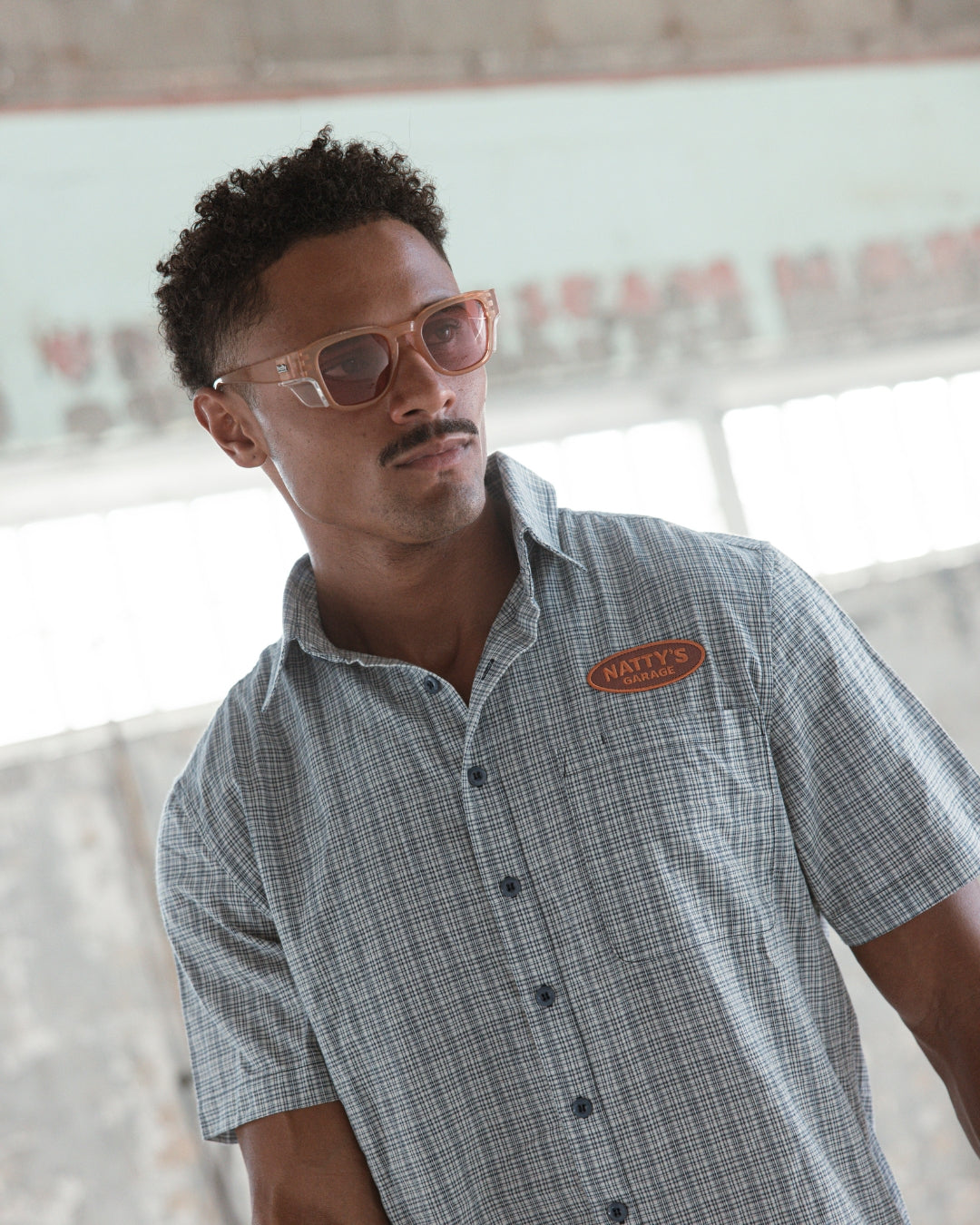 Franks Bone Frame / Rose Polarised Safety Glasses