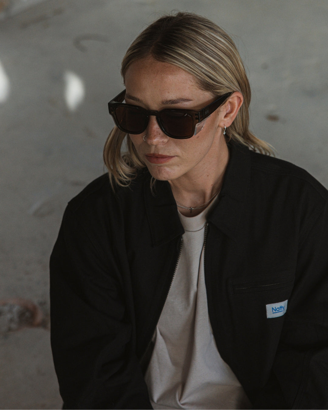Franks Olive Frame / Brown Polarised Safety Glasses