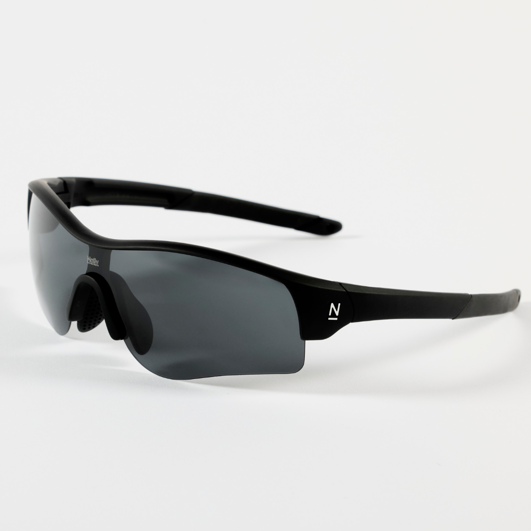 Rev Matte Black / Smoke Polarised Lens Safety Glasses