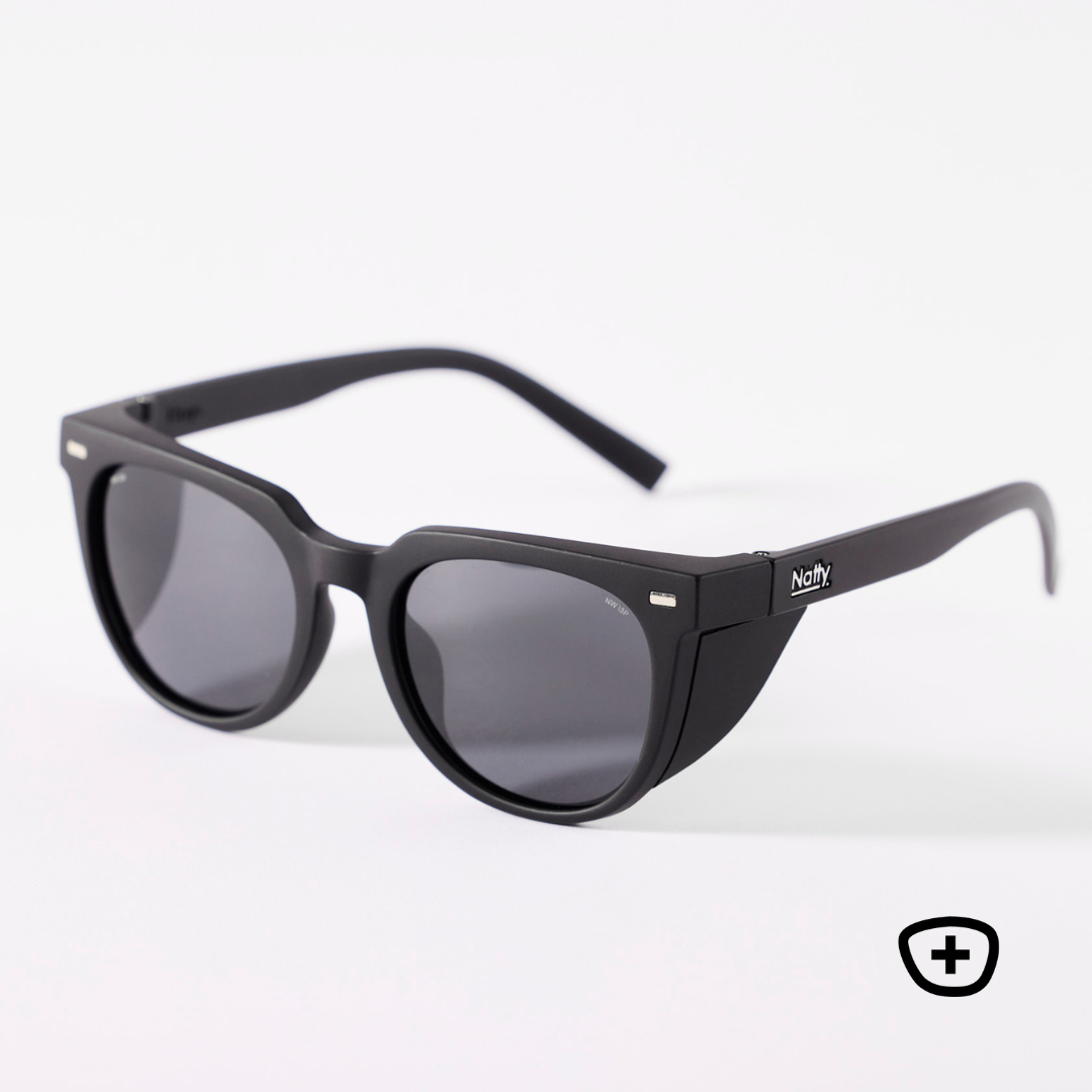 Roys Matte Black Frame Prescription Safety Glasses