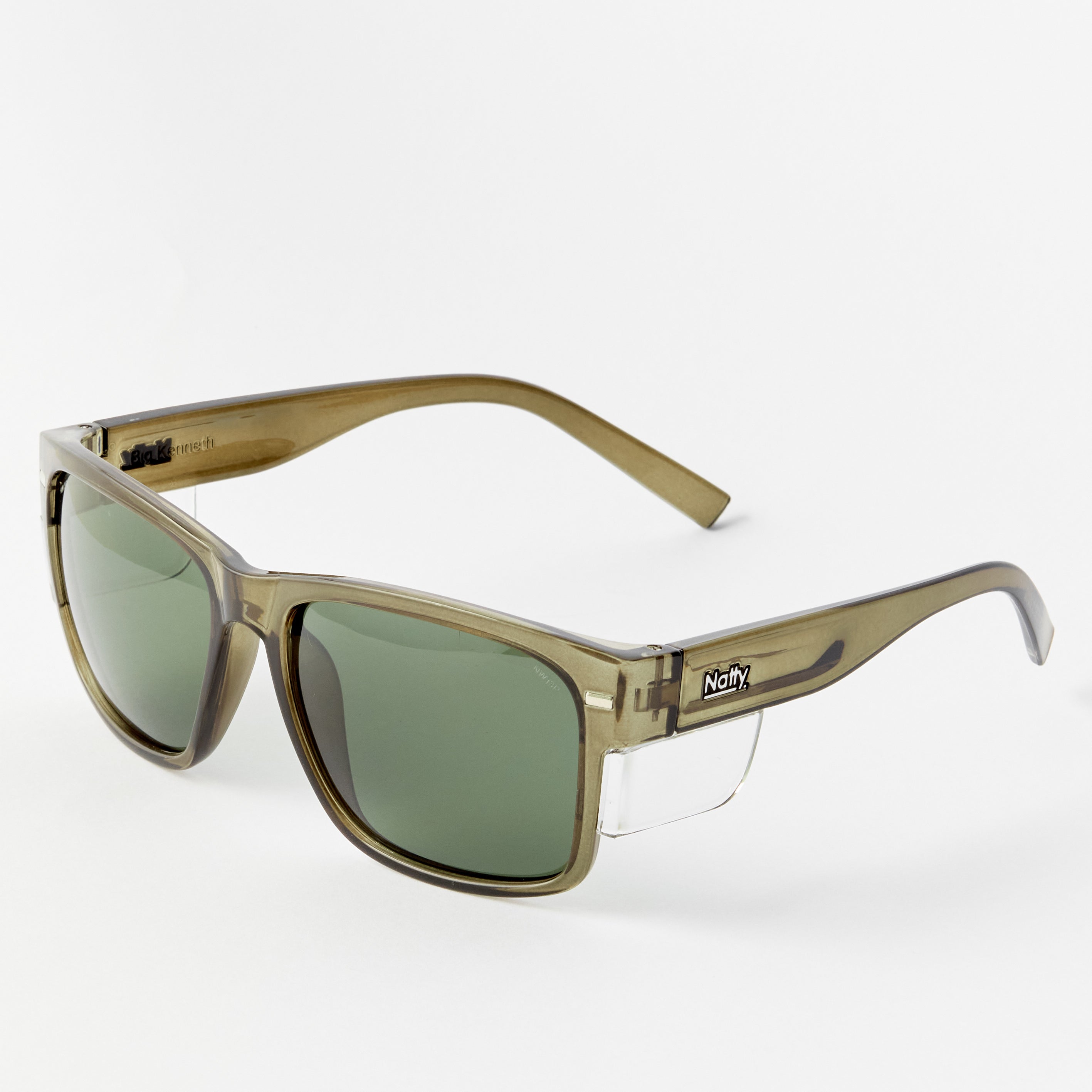 BIG Kenneth Olive Frame Prescription Safety Glasses