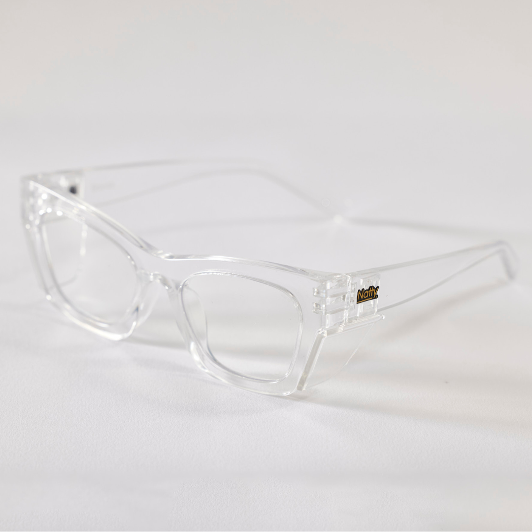 Browse Clear Frame / Clear Lens Safety Glasses