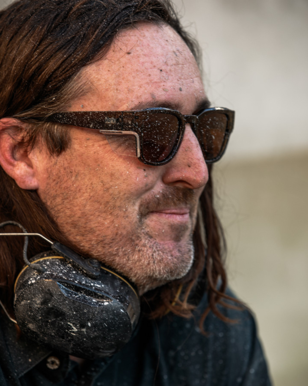Franks Olive Frame / Brown Polarised Safety Glasses