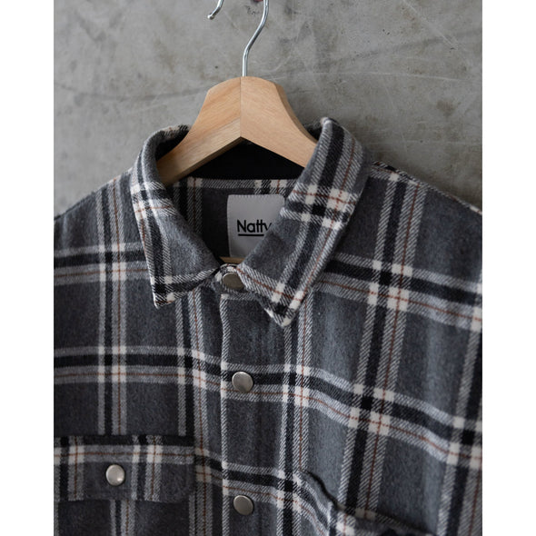 WAREHOUSE SALE: Gray Flannel Shirt/Jacket - Women's