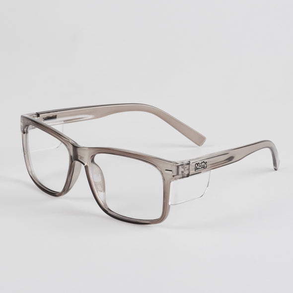 Kenneth Steel / Clear Lens Safety Glasses