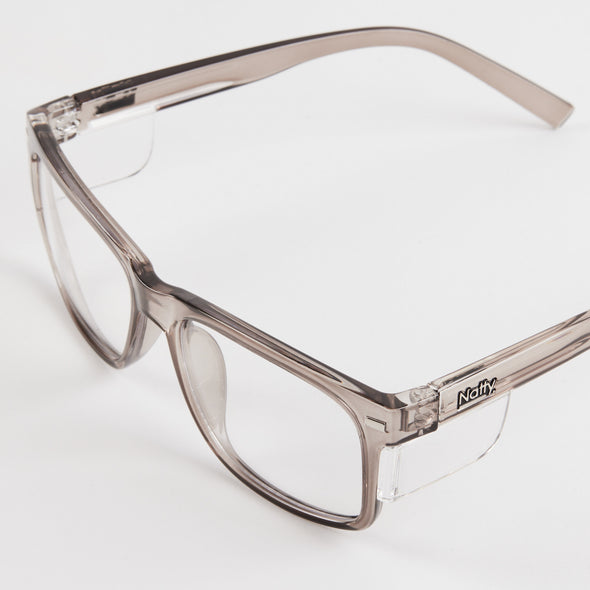 Kenneth Steel / Clear Lens Safety Glasses
