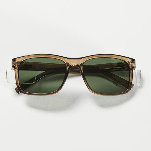 Kenneth Olive Tinted Safety Glasses