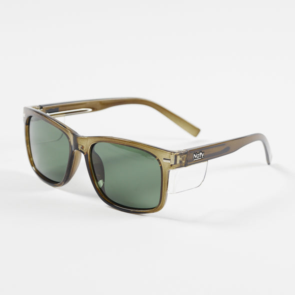 Kenneth Olive Tinted Safety Glasses